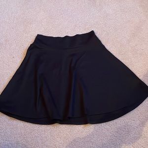 Black mini skirt